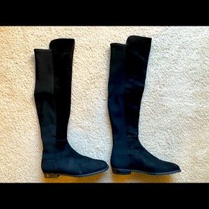 Stuart Weitzman over-the-knee black boots US 7
